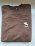 太平鳥(niǎo)男裝 滑板小狗聯(lián)名刺繡短袖T恤26夏新款重磅體恤潮純棉半袖 咖啡利口酒棕 第一批 M 曬單實(shí)拍圖