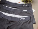 李寧（LI-NING）內褲男（3條裝）運動(dòng)內褲平角防磨襠跑步速干莫代爾透氣緊身短褲 曬單實(shí)拍圖