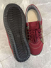 老北京布鞋女士春秋季軟底防滑中老年媽媽鞋輕便休閑平跟舒適單鞋 棗紅色 38 標準尺碼 曬單實(shí)拍圖