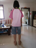 G.duck童裝女童夏裝套裝兒童衣服中大童短袖T恤短褲兩件套6-9女孩休閑裝 粉T【單件】 150 尺碼11~12歲【140-150cm】cm 曬單實(shí)拍圖