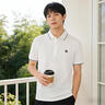埃斯普利特（Esprit）短袖POLO衫男冰絲涼感透氣速干商務(wù)休閑打底簡(jiǎn)約寬松翻領(lǐng)短袖T恤 曬單實(shí)拍圖