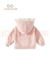 凡獵VOONLIE女童外套春裝2026新款兒童洋氣時(shí)髦小童公主衣服寶寶連帽上衣春秋 粉色 90 cm 曬單實(shí)拍圖