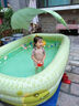 西哈泳士?jì)和錃庥斡境赜H子家用室外大人游泳池小孩戶(hù)外大型可折疊水池 2.6米3層 【基礎套餐】 有線(xiàn) 曬單實(shí)拍圖