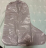 七海秋一次性雨鞋套防水防滑雨靴腳套加厚塑料男女通用鞋套長(cháng)筒灰10只裝 曬單實(shí)拍圖