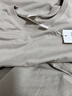 【京東直采】210g純棉t恤男女短袖26新款純棉打底衫長(cháng)袖內搭t恤 海鷗灰（短袖） 5XL （190-210斤） 曬單實(shí)拍圖