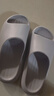 樸西男士四季抗菌室內浴室洗澡防滑居家情侶涼拖女 灰色 44-45 曬單實(shí)拍圖