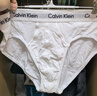 Calvin Klein內衣男士三條裝簡(jiǎn)約提花腰邊ck舒適順滑棉質(zhì)微彈貼身三角內褲男 998-太空黑/椰青灰/月光白 3條 L 曬單實(shí)拍圖