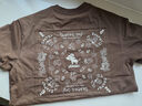 太平鳥(niǎo)男裝 滑板小狗聯(lián)名刺繡短袖T恤26夏新款重磅體恤潮純棉半袖 咖啡利口酒棕 第一批 M 曬單實(shí)拍圖