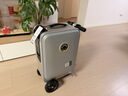 愛(ài)爾威（Airwheel）電動(dòng)行李箱可騎行智能拉桿箱可坐可代步20英寸登機箱 青春版—銀 曬單實(shí)拍圖