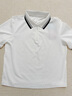 超級安踏運動(dòng)短袖POLO衫女士夏季冰膚涼感肌理網(wǎng)球半拉鏈套頭衫162623102U 紙莎白-1 M /女165 曬單實(shí)拍圖