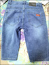 七分牛仔褲男士寬松直筒夏季薄款休閑5分中褲彈力7分牛仔短褲男款 藍色 29 曬單實(shí)拍圖