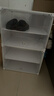 蔻絲（ColesHome）鞋柜家用門(mén)口進(jìn)門(mén)一體靠墻極窄小鞋架子簡(jiǎn)易多層宿舍租房門(mén)外走廊 【精選 餸雨傘掛鉤】1列4層-白色 曬單實(shí)拍圖