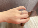 I Do Promise系列鉑金PT950鉆戒情侶對戒求婚訂婚鑲鉆戒指送女友 磨砂素圈-鉑金男戒 男戒閉口15號-25號 下單備注圈口 曬單實(shí)拍圖