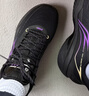 李寧輕速4丨籃球鞋男鞋輕量高回彈支撐穩定場(chǎng)地運動(dòng)鞋 黑色/熒光葡萄紫-7 頭盔 41.5 曬單實(shí)拍圖