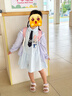 巴拉巴拉童裝女童裙子兒童連衣裙夏條紋襯衫裙子 藍色調00488 130 曬單實(shí)拍圖