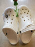 卡駱馳（CROCS）檀健次同款經(jīng)典洞洞鞋輕便百搭女沙灘鞋包頭拖鞋男鞋|10001 骨白色-2Y2(含智必星) 39 (240mm) 曬單實(shí)拍圖
