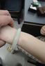 7000年和田玉手鐲女款白玉高冰白玉鐲子玉手鐲55-56圈口 曬單實(shí)拍圖