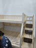 圣伯頓【免費安裝】?jì)和舷麓矊?shí)木高低床雙層床上下鋪床兩層木床子母床 梯柜+書(shū)架+雙抽+床墊 上130下150 曬單實(shí)拍圖