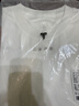 拇指白小T二代三防水光魔術(shù)長(cháng)袖T恤男秋冬純棉百搭打底衫 皓白 L 曬單實(shí)拍圖