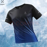 HAGLOFS火柴棍短袖T恤男士夏季冰感吸汗透氣速干衣戶(hù)外休閑跑步體恤上衣 黑白 M 曬單實(shí)拍圖