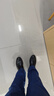 回力官方男鞋皮鞋男春季正裝鞋英倫風(fēng)厚底商務(wù)鞋百搭鞋子男 黑色 42 曬單實(shí)拍圖