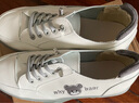 大東女士品牌斷碼軟皮牛津底小白鞋女2024新款平底休閑軟皮軟底單鞋 米白色 40 曬單實(shí)拍圖