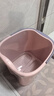 福愛(ài)家大號加深36cm泡腳桶洗腳桶洗腳盆足浴盆桶泡腳盆提水桶粉色 曬單實(shí)拍圖