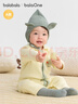 巴拉巴拉balaOne嬰兒連體衣寶寶爬爬服哈衣可愛(ài)時(shí)尚萌趣 奶黃30198 80cm 曬單實(shí)拍圖