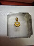 周大福鎖愿小鼻嘎荷花鎖包黃金吊墜(工費280)約1g F236623禮物 曬單實(shí)拍圖