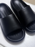 潔麗雅踩屎感涼拖鞋男士夏季2026新款室內防滑防臭情侶居家用厚底拖鞋女 星夜黑 42-43 【適合41-42】 曬單實(shí)拍圖