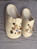 利達妮（TZLDN）eva洞洞鞋女士外穿防滑夏季防臭踩屎感家居家用沙灘涼鞋包頭拖鞋 小熊基地(12個(gè)) 38-39 【標準碼】 曬單實(shí)拍圖