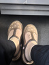 潔麗雅（Grace）洞洞鞋女款老人防滑拖鞋夏季外穿2026新款沙灘果凍鞋包頭媽媽涼鞋 茶金 (防滑升級款穿的更放心) 37 【標準碼】 曬單實(shí)拍圖