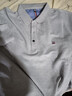 皮爾卡丹（pierre cardin）純棉保羅長(cháng)袖T恤男春秋季新款大碼寬松翻領(lǐng)polo領(lǐng)衫純色百搭上衣 長(cháng)袖-灰色(純棉POLO衫) 2XL 180 建議160-170斤 曬單實(shí)拍圖