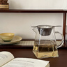 皓梵潔泡小青柑專用泡茶杯青柑普洱專用茶具茶杯玻璃公道杯茶漏三件套 不銹鋼茶濾+方公杯 500ml  【出水流暢一壺多用】 曬單實拍圖