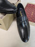 克雷斯丹尼（Chrisdien Deny）新款男士樂(lè )福鞋商務(wù)休閑皮鞋柔軟透氣百搭通勤男鞋 黑色 D801610107AAB 40 (250mm) 比國內碼大一碼 曬單實(shí)拍圖