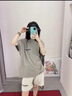EssentialsFOG正品ESSENTIALS復線(xiàn)短袖t恤男女款SS22第八季寬松潮牌植絨體恤 淺灰色 【尺碼偏大，建議拍小一碼】 XS 【尺碼偏大，建議拍小一碼】 曬單實(shí)拍圖