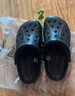 卡駱馳（CROCS）貝雅洞洞鞋男鞋女鞋輕便耐磨一腳蹬拖鞋休閑鞋百搭花園鞋|10126 黑色-001 37 /38(230mm) 曬單實(shí)拍圖