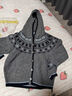 百圖（betu）女裝秋季新款針織開(kāi)衫高級感連帽提花圖案上衣外套2509T55 灰色 M 曬單實(shí)拍圖