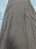 紅袖超好看精致學(xué)院風(fēng)半身裙冬季新款女裝拼接中腰A字顯瘦百褶裙 簡(jiǎn)約灰0A9 M 曬單實(shí)拍圖