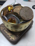 【百福缸】老師推薦黃銅零錢(qián)缸米缸聚寶盆擺件喜慶吉祥家居裝飾品 送5枚銅錢(qián)+8枚元寶【百福缸7cm款】馬年馬上有財 曬單實(shí)拍圖