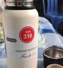 316保溫杯大容量不銹鋼水杯男女保溫茶杯子戶(hù)外便攜車(chē)載辦公茶壺 【白色1000ML超大容量】316德國精品升級加大加厚 曬單實(shí)拍圖