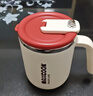 美廚（MAXCOOK）316L不銹鋼馬克杯水杯 保溫杯子家用燕麥早餐茶杯帶蓋450ml珊瑚紅 曬單實(shí)拍圖