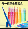 得力（deli）48色兒童學(xué)生層疊盒裝星閃艙圓桿丙烯馬克筆水彩筆生日禮物防水手繪咕卡熒光記號筆元旦樹(shù)涂鴉 曬單實(shí)拍圖