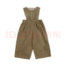 LELE JOVE北歐風(fēng)兒童無(wú)袖背帶褲秋冬季寶寶燈芯絨男童女童休閑百搭直筒長(cháng)褲 背帶褲-卡其 120 曬單實(shí)拍圖