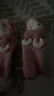 貝瑞加（Babyprints）嬰兒襪子秋冬寶寶地板襪加厚保暖學(xué)步襪室內早教襪套中筒 粉M 曬單實(shí)拍圖