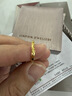 六福珠寶 黃金戒指閃砂扭紋足金實(shí)心活口戒 計價(jià) 約2.01克 曬單實(shí)拍圖