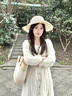 偶森草帽女大帽檐防曬帽托特包兩件套草編大容量包海邊沙灘度假風(fēng)穿搭 曬單實(shí)拍圖
