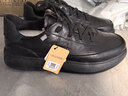 奧康（Aokang）男鞋新款運動(dòng)板鞋時(shí)尚休閑日常百搭男士增高休閑鞋 墨玉黑 43 曬單實(shí)拍圖