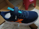 特步（XTEP）童鞋兒童跑鞋網(wǎng)布魔術(shù)貼運動(dòng)鞋 深邃藍/海灣藍/熒光亮橘    35    曬單實(shí)拍圖