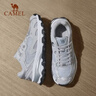 駱駝（CAMEL）漫游復古慢跑鞋女戶(hù)外運動(dòng)鞋子 K23S09L7014-1 奶白/椰灰40 曬單實(shí)拍圖